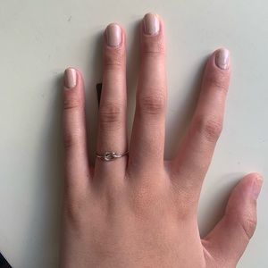 Sterling SILVER love knot ring Nordstrom NWT